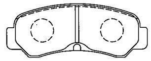 Jeu de 4 plaquettes de frein AISIN ref. A2N076